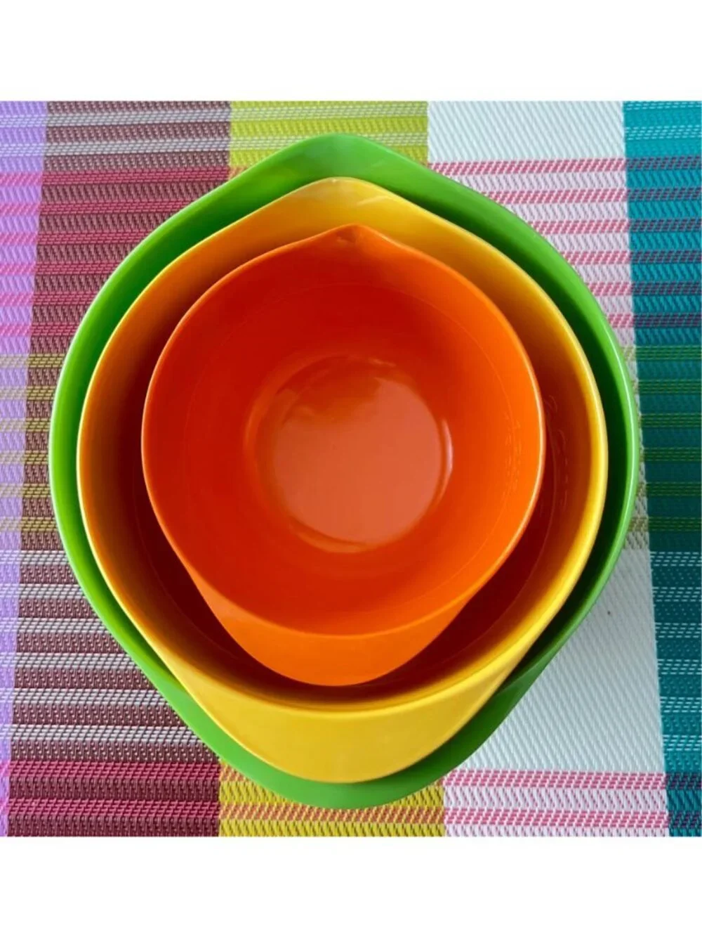 Mini Melamine Mixing Bowls Cup Sizes Set 3